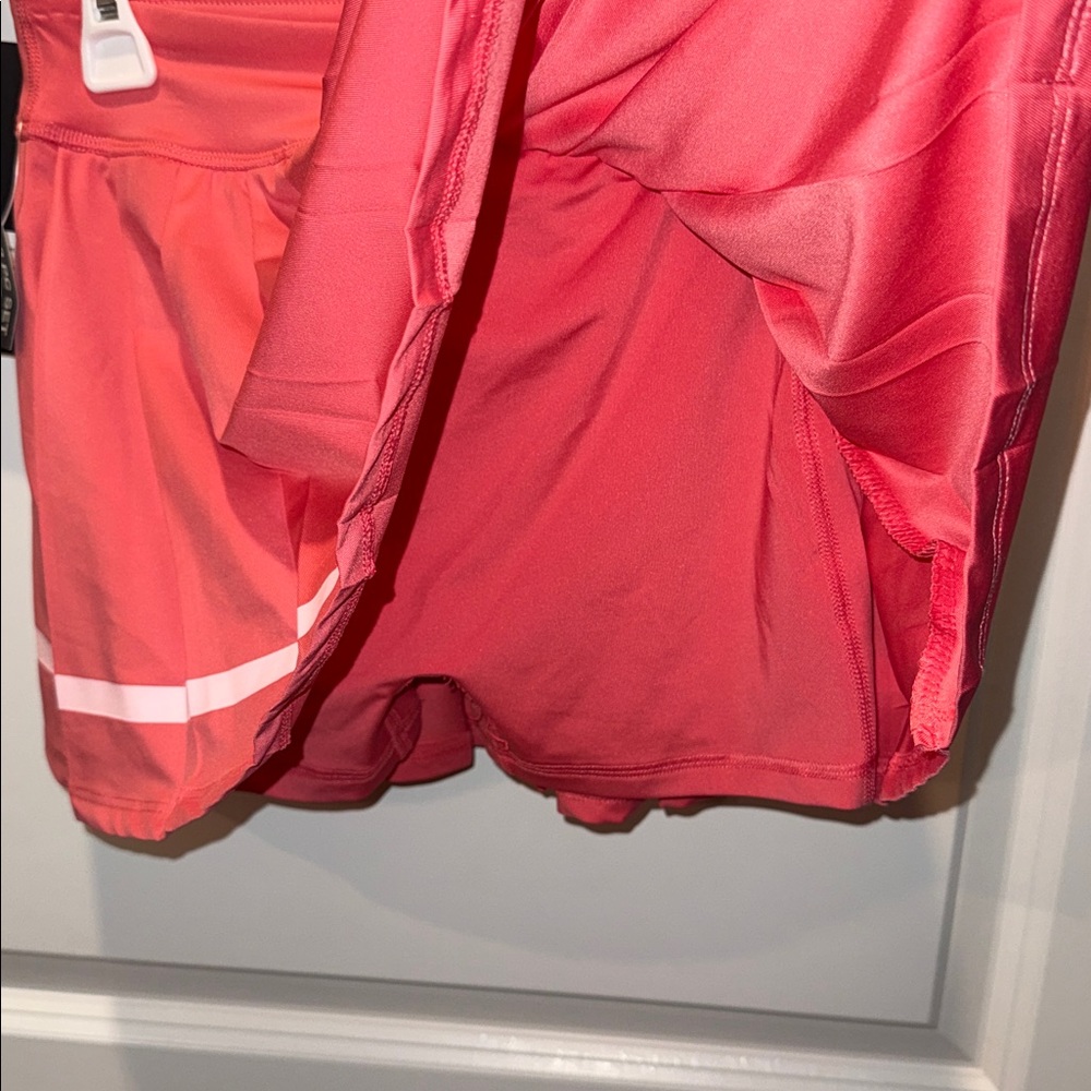 Girls' Coral Polo Top and Skort Set - Picture 3 of 6